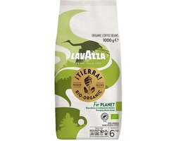 Lavazza Tierra for Planet Koffiebonen - Biologische 100% Arabica Koffie Bonen - Intensiteit 6/10 - 1 kg - NL-BIO-01