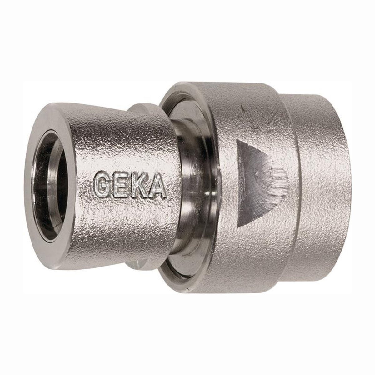 GEKA slangstuk plus messing vernikkeld slangmaat 19 mm - 46.0703.8