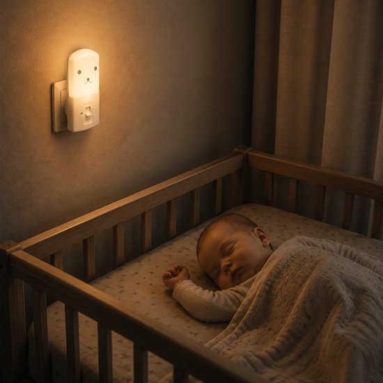 Liefjes & Co Nachtlampje Kinderen Dimbaar - Baby - Automatische Lichtsensor - Met Stopcontactbeschermers - 2 Stuks van Liefjes & Co — afbeelding 3
