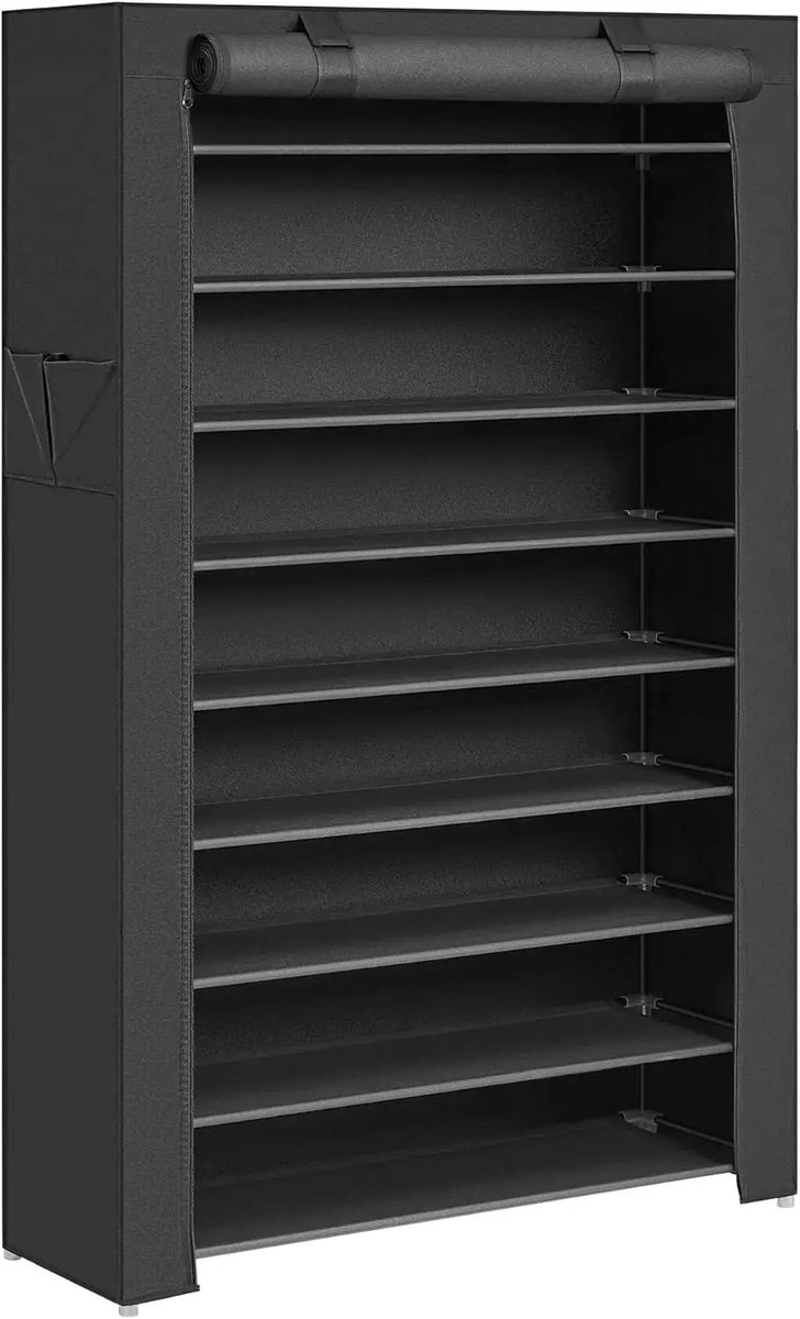 Geargalaxy Schoenenrek - Schoenenkast - Schoenenopberger - Schoenenorganizer - Schoenenrek met Hoes - 10 Niveaus - 28x88x160cm