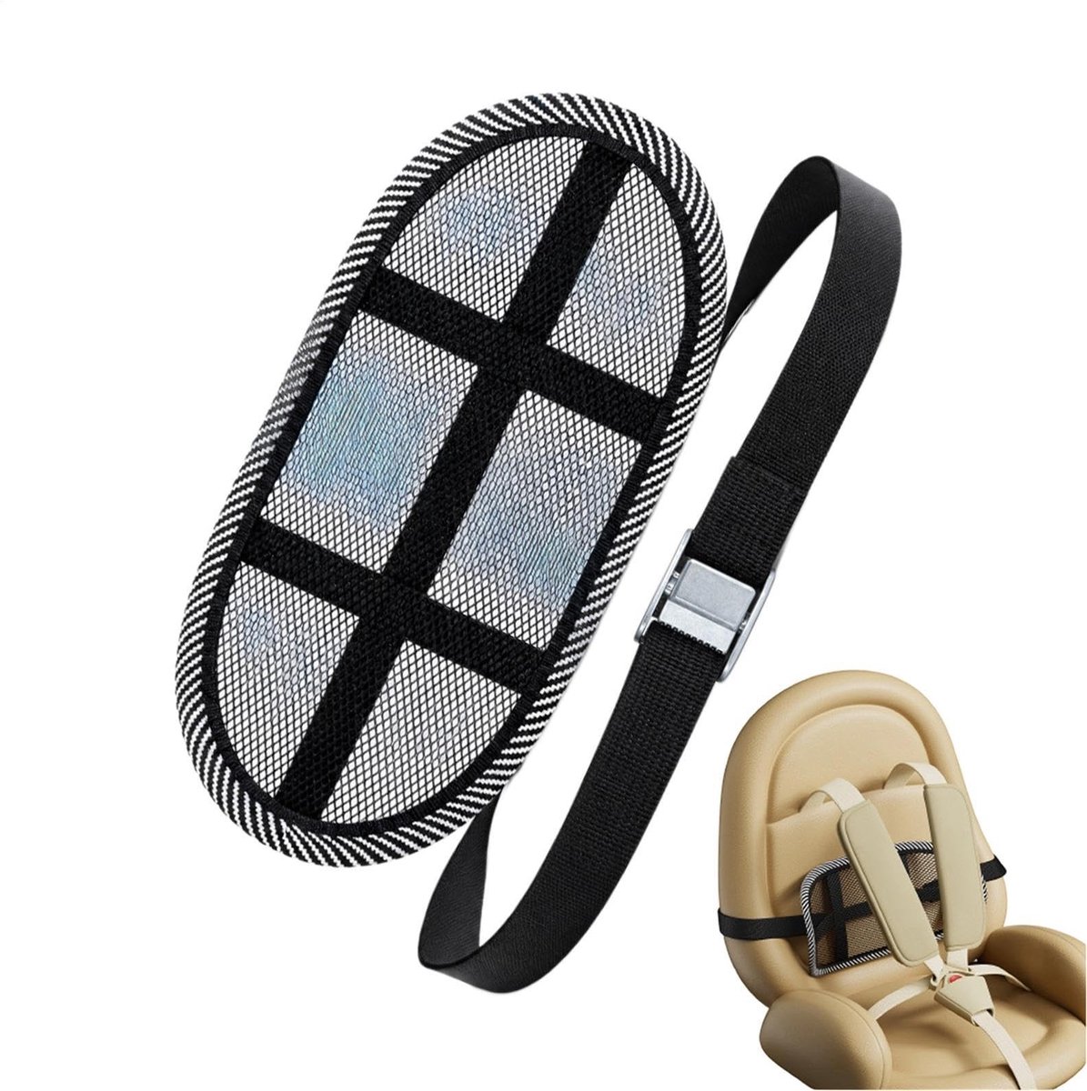 Solidchoice - Ergonomisch Inzetstuk voor Kinderwagen - Ademend Mesh Kussen voor Kinderen vanaf 6 maanden