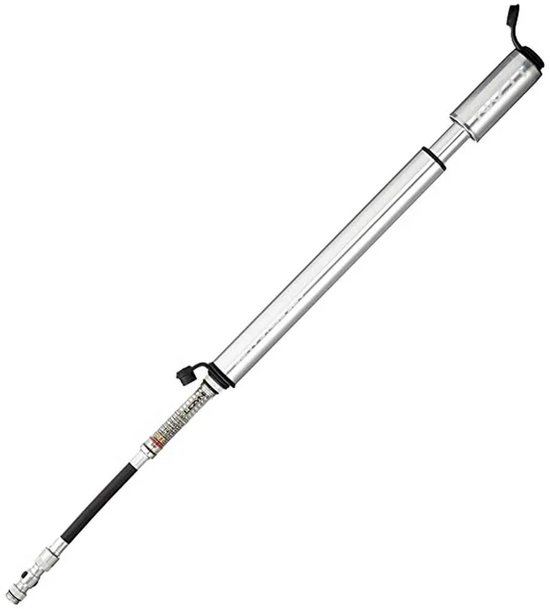 Lezyne CNC Gauge drive - Minipomp - Geschikt voor Presta en Schrader - Maat M - Aluminium - Zilver — afbeelding 4