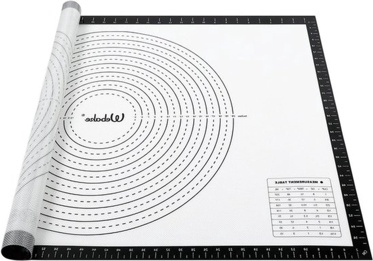 Grote siliconen bakmat 90 x 60 cm - ideaal voor het uitrollen van deeg, fondant en pizza, anti-aanbak en herbruikbaar