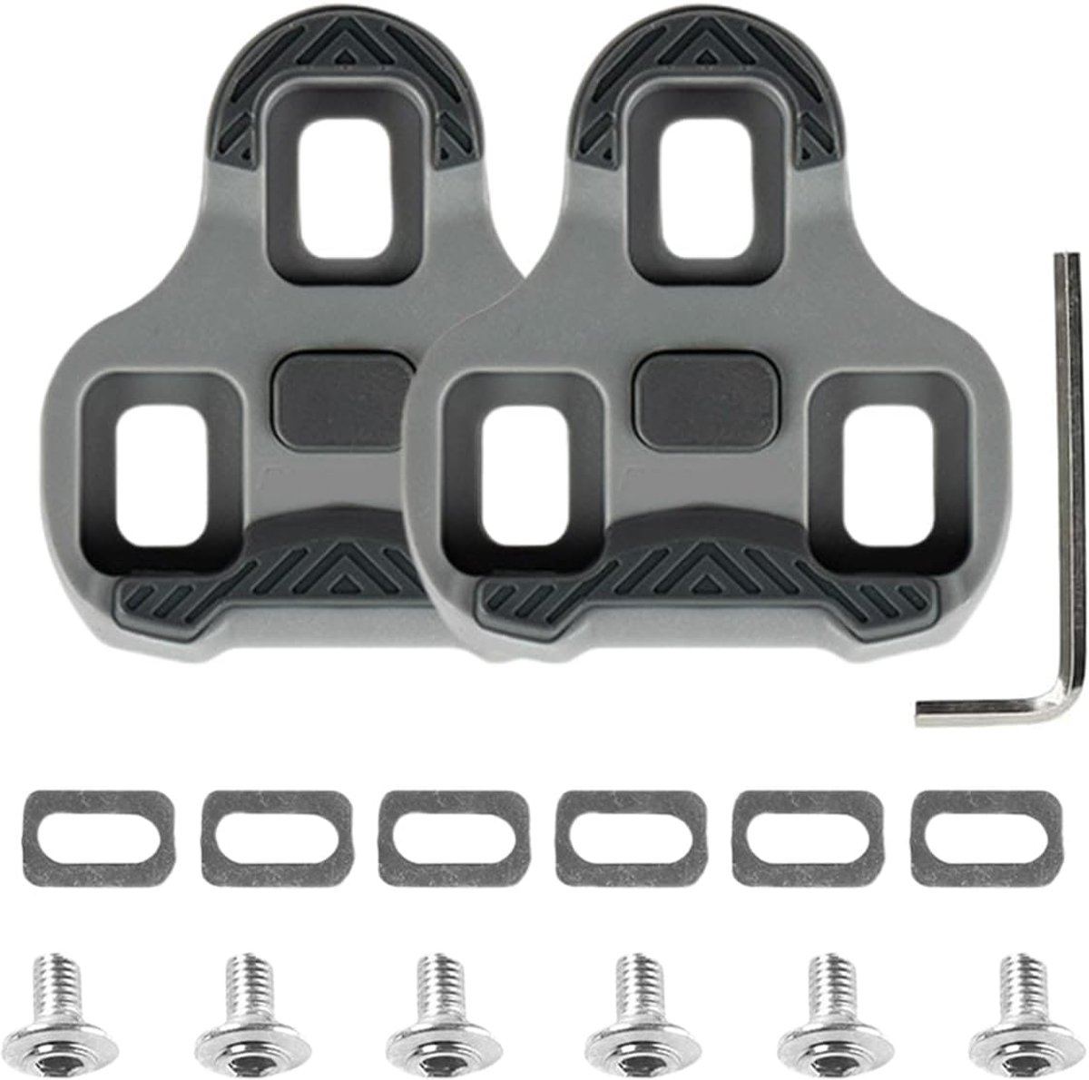 Fietspedaalwiggen - compatibel met Look Keo Pedaal - 3 gaten Grip Blade 2 Max Carbon Classic Cleats - Keo Look wiggen - compatibel met racefiets 4 - 5 graden - voor mountainbike en racefiets in de open lucht