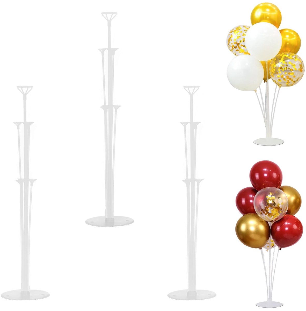 Solidchoice - Set van 3 Herbruikbare Ballonhouders voor Feestdecoratie