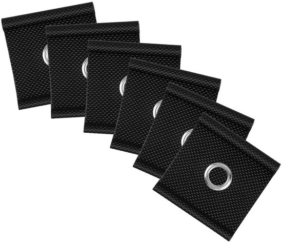 12 Pack Piping Eyelet S-Hooks - RV Shelter Hooks - Awning Hooks voor 5/6mm, 7/8mm Piping Rails - Caravan en Camping Canopy Piping Hooks (Black) — afbeelding 3