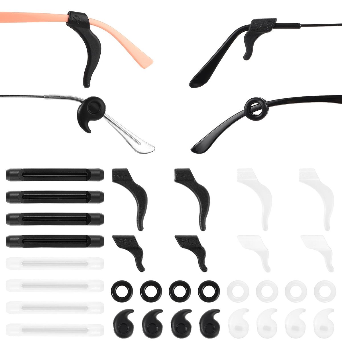 Solidchoice - 16 Stuks Silicone Oogbeschermers voor Brillen