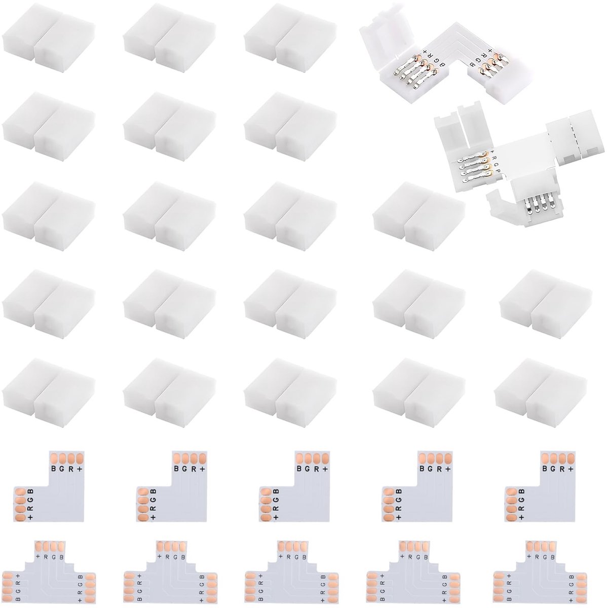 Solidchoice - Complete Set van Connectoren voor 10 mm LED Strips