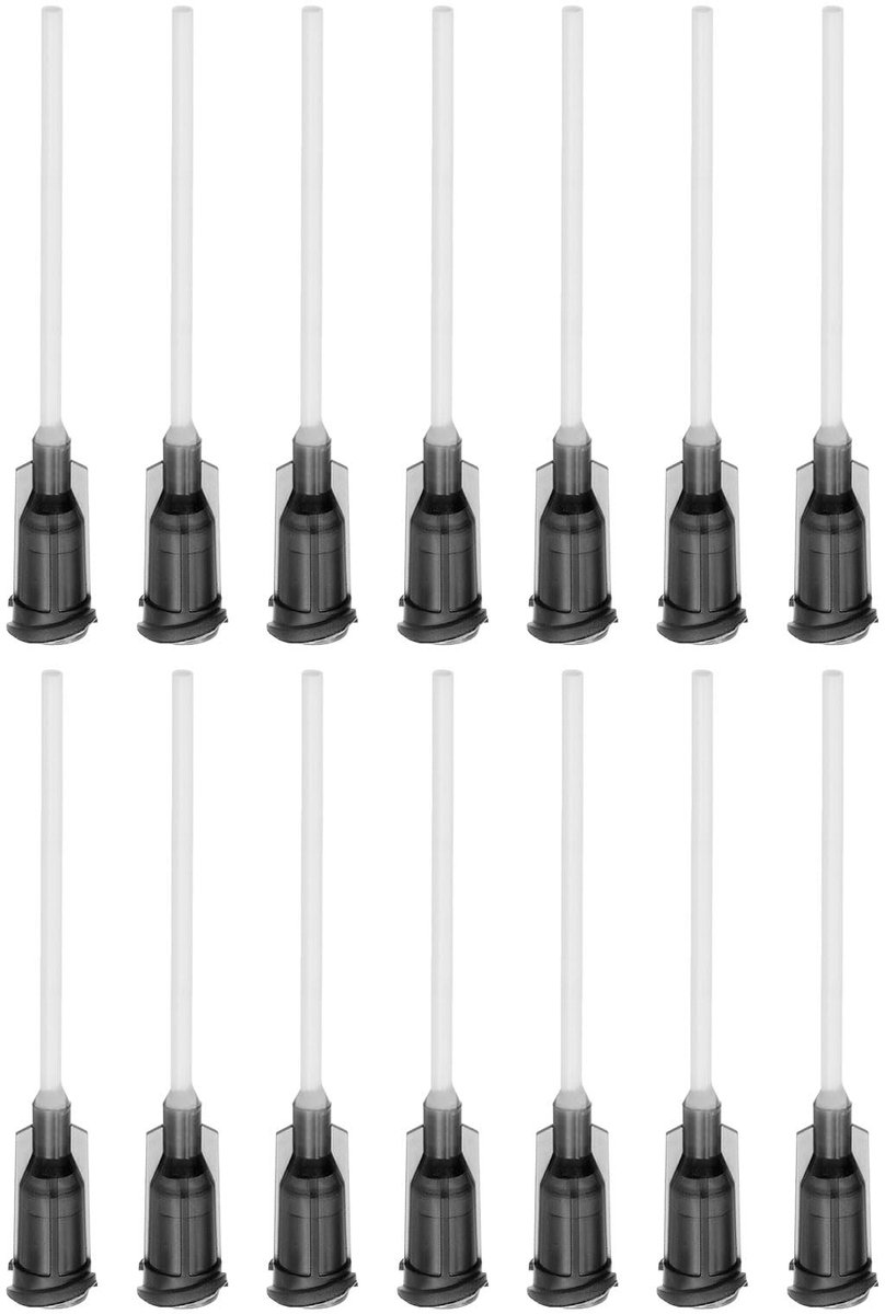 Solidchoice - Set van 50 16G Plastic Dip Needles met Luer Lock voor Lijmpistool
