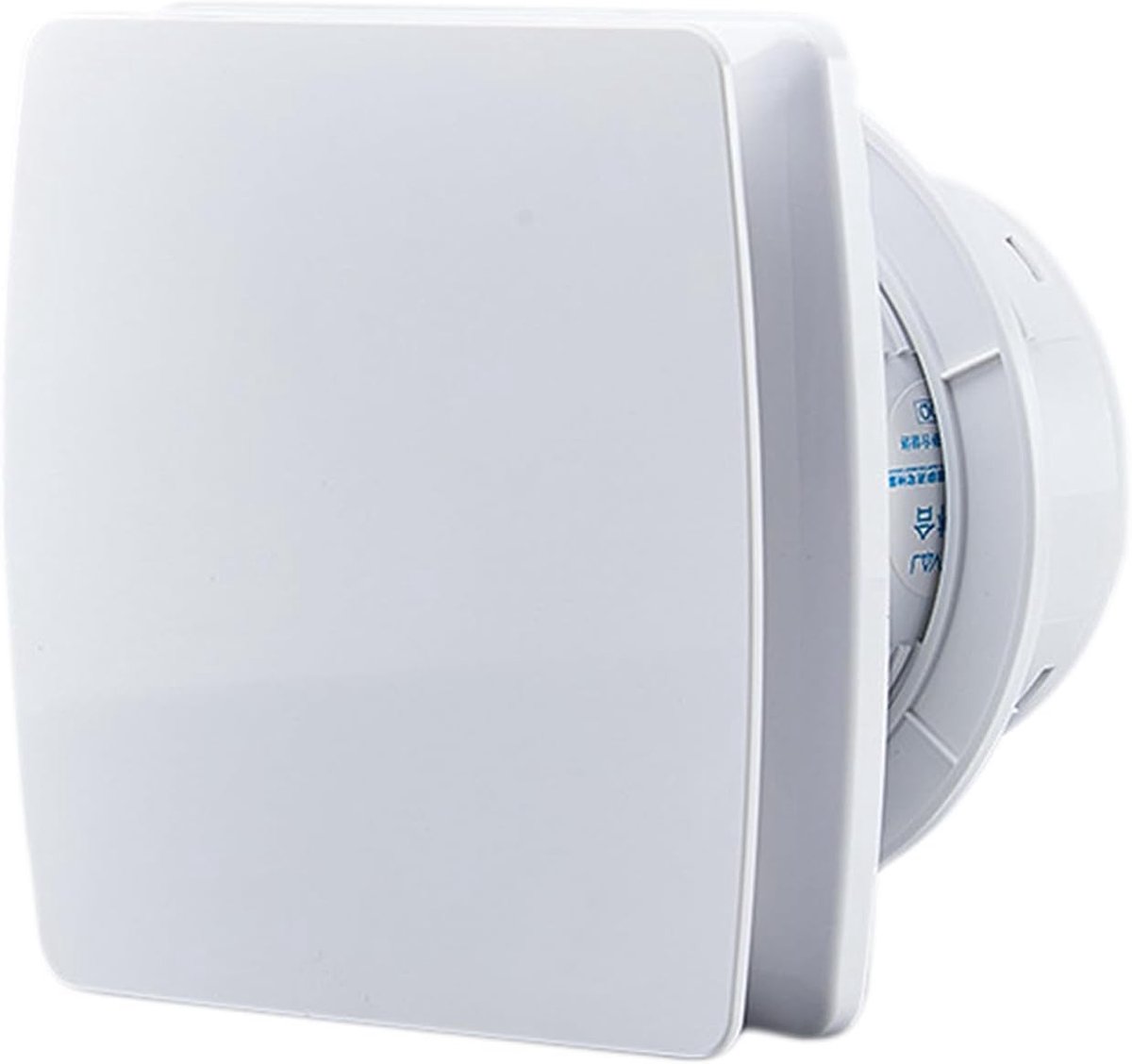 Uitlaatventilator - Wit - 100 mm - Met Terugslagklep - Voor Keuken, Badkamer, Garage