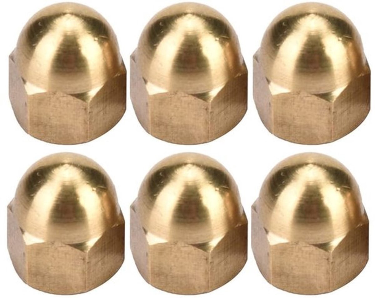 M3 Messing Hoedmoeren Set - 20 Stuks Acorn Moeren voor Voertuig Bevestigingen en Onderhoud