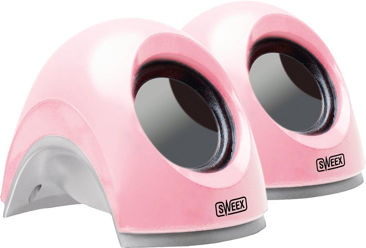Notebook USB 2.0 speaker set BABY PINK - ShopVlot