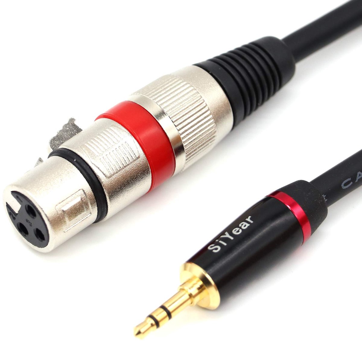 3.5mm Mini Jack Stereo to XLR Female Microphone Cable, Unbalanced 1/8 inch to XLR 3 Pin Interconnect Cable Cord - ShopVlot