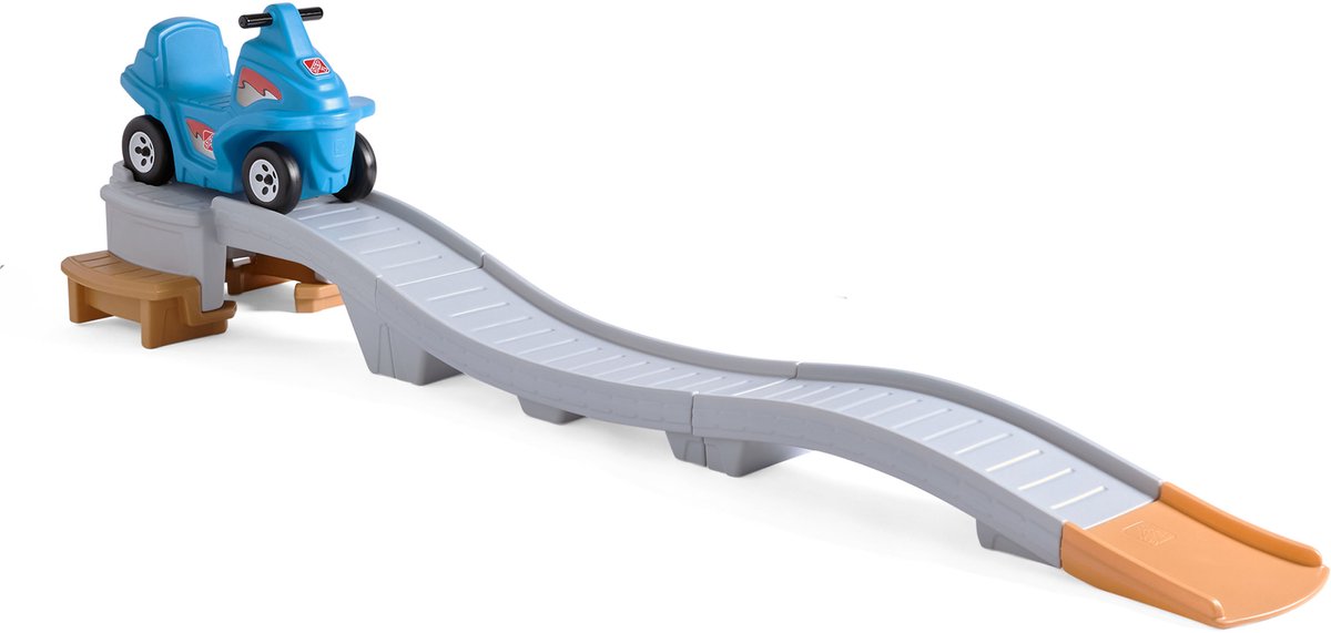 Step2 Up & Down Roller Coaster Achtbaan Platinum Edition – Kinderachtbaan 279 cm – Achtbaan met Ride-on Auto – Binnen & Buiten – Speelgoed vanaf 2 Jaar – Max. 22 kg