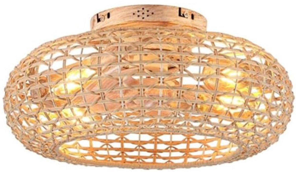 NIVA® Ventilator Plafond - Ventilator Staand Afstandsbediening - Ventilator - Naturaal - 50cm x 23cm x 50cm