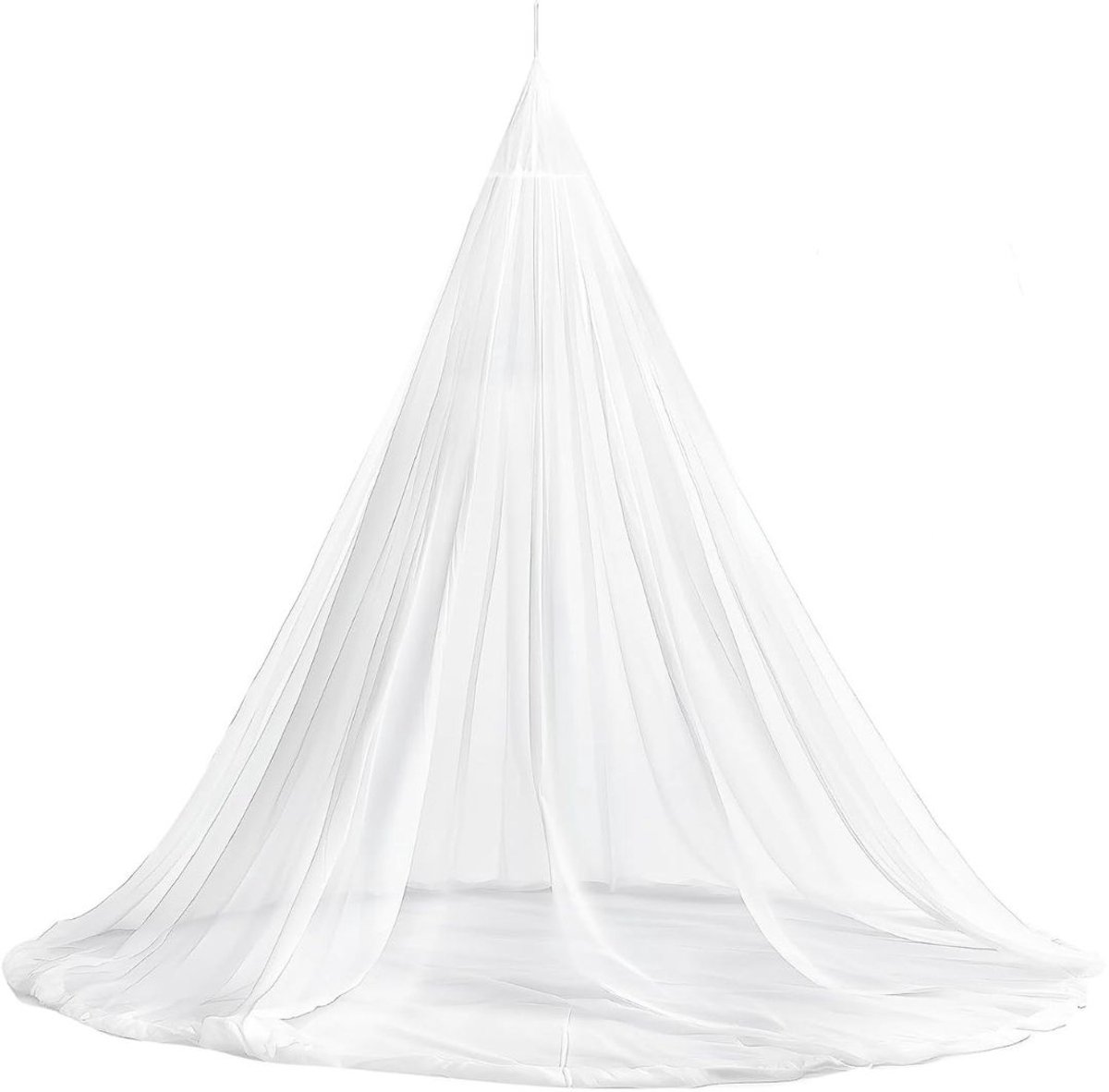 KIRA® Klamboe - Universele Klamboe met Ophangkit - Fijnmazig Muggennet - Wit - 380cm x 380cm x 220cm