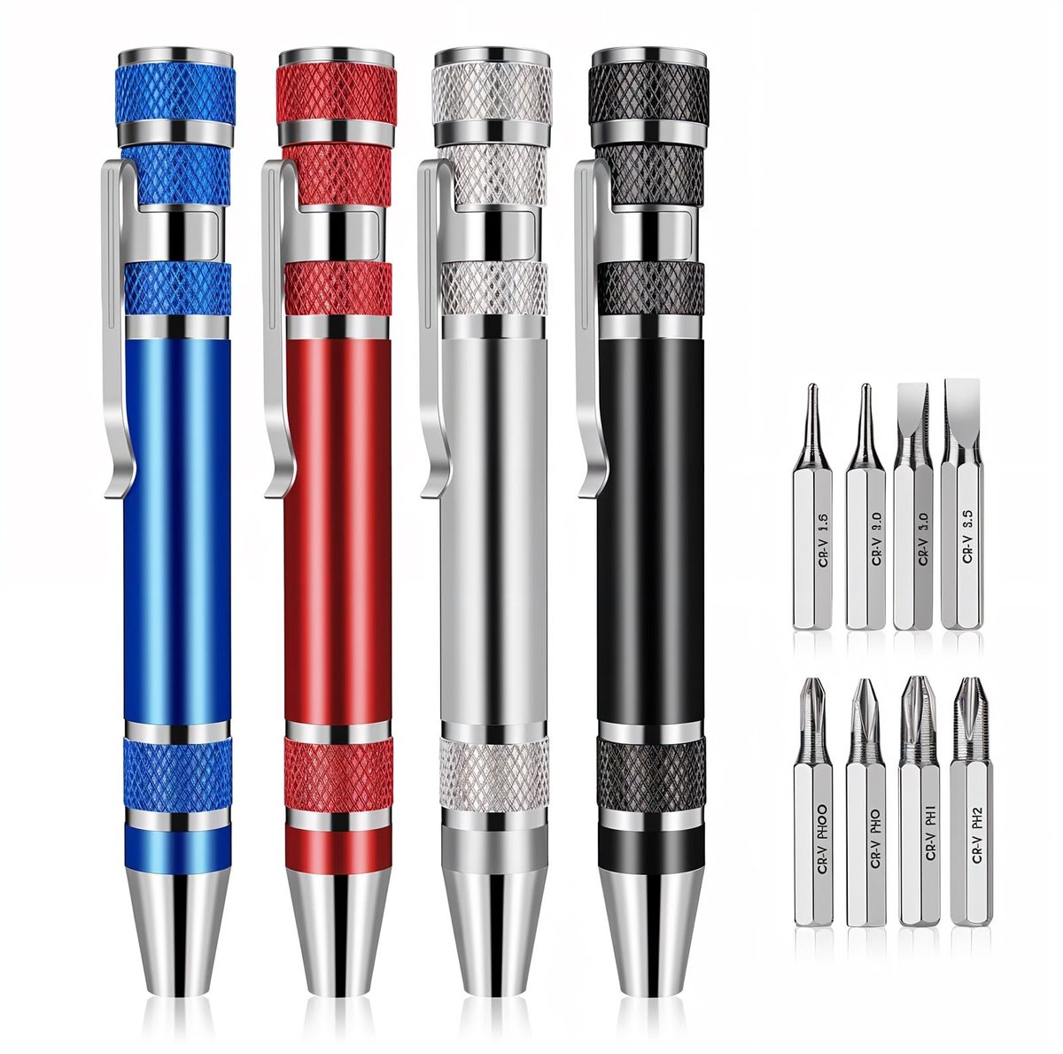 Solidchoice - 4 Stuks 8-in-1 Multitool Pen