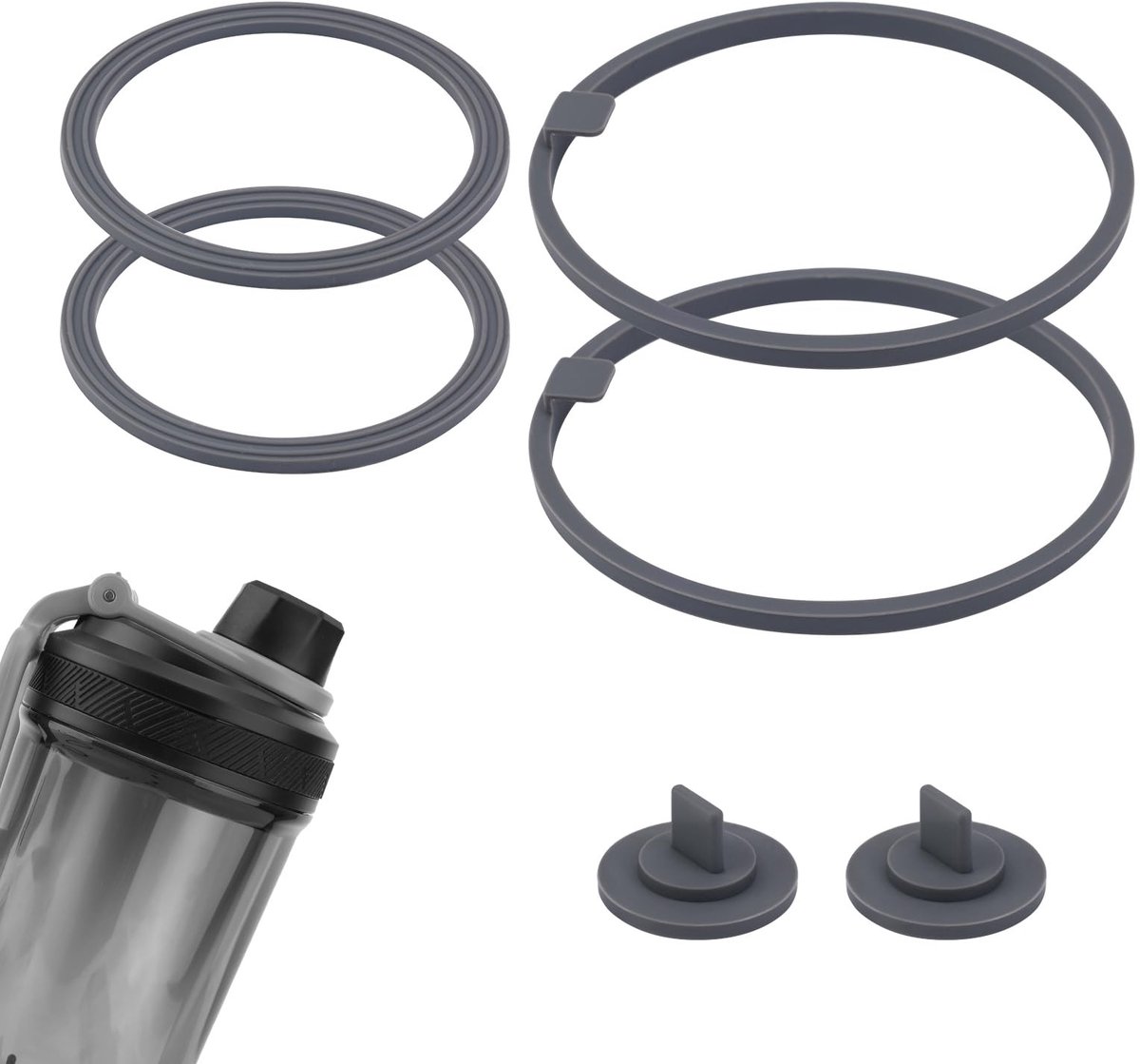 Solidchoice - Set van 6 Vervangingsringen voor Levensmiddelen Shaker Fles