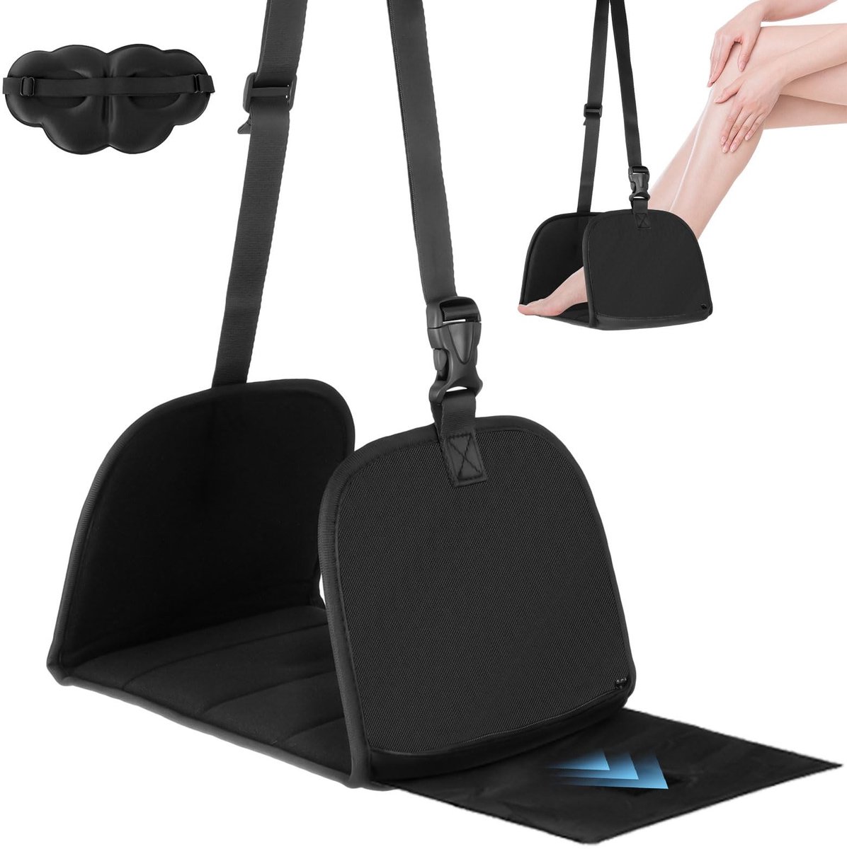 Solidchoice - Travel Footrest voor Vliegtuigen - Verstelbare Ondersteuning voor Comfort