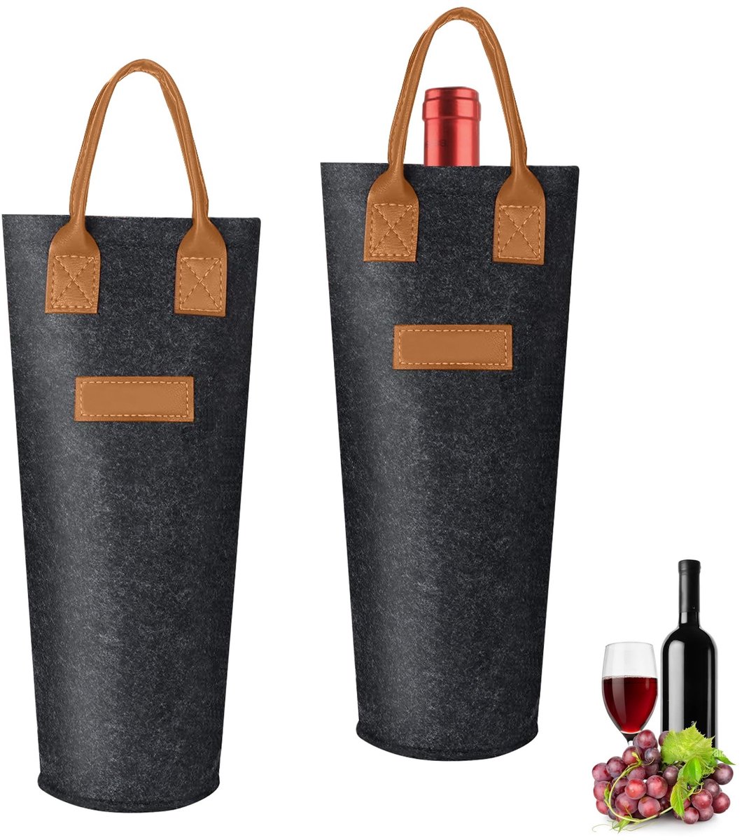 Solidchoice - Geschenktas voor Flessen met Handvatten
