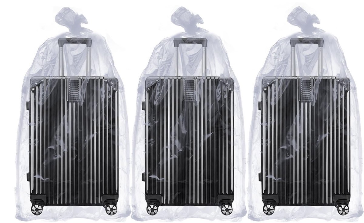Solidchoice - Transparante Extra Grote Opbergtas - 3 Stuks 90 x 120 cm