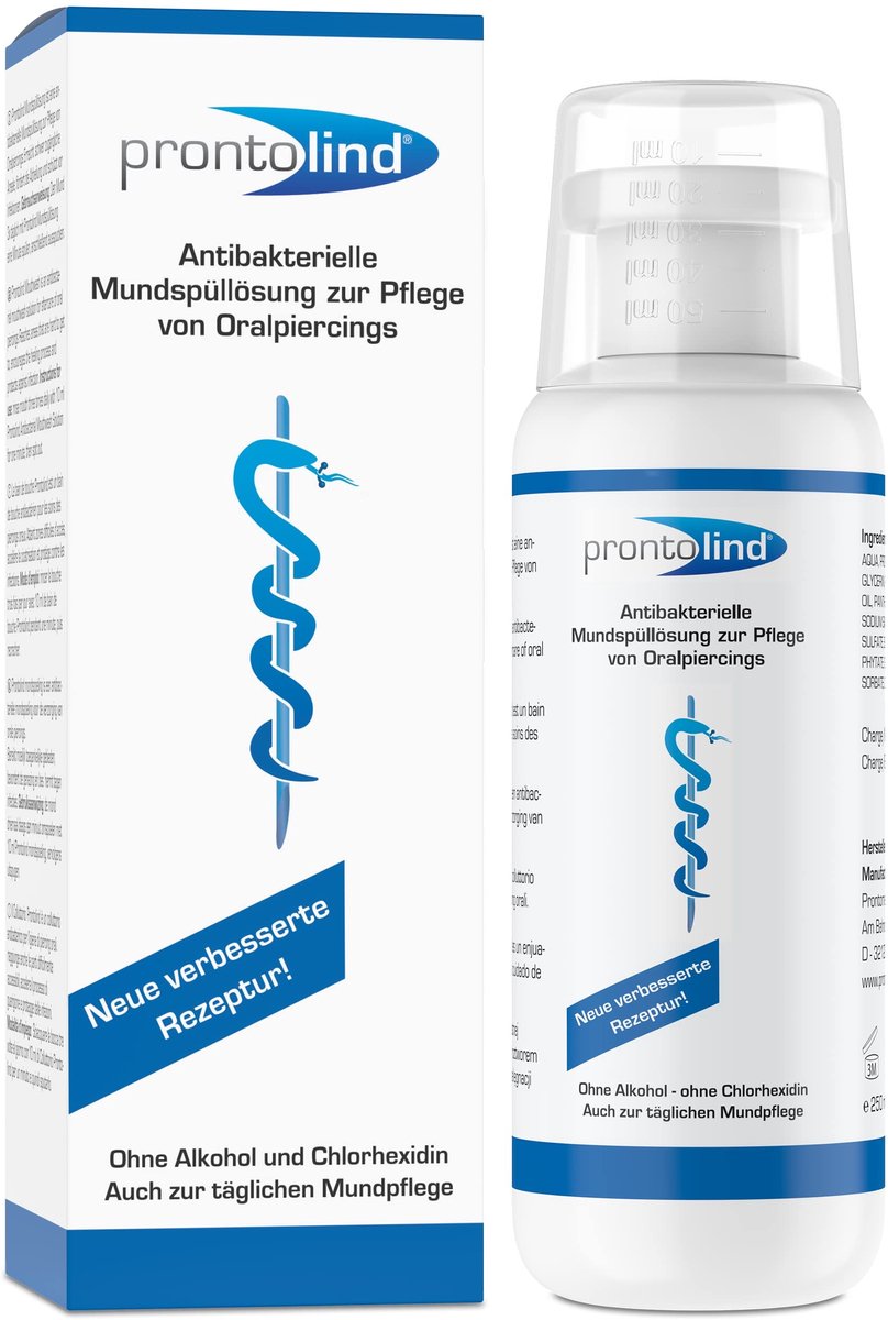 Solidchoice - Mondwater 250ml voor Ideale Zorg van Mondpiercings