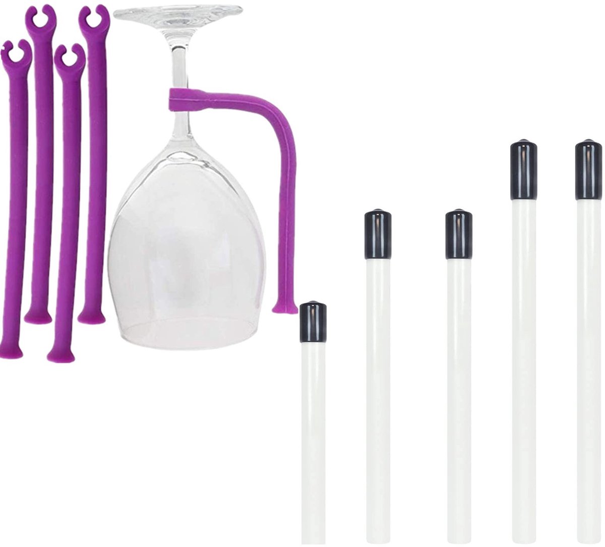 Solidchoice - Set van 9 Glazenhouders voor Vaatwasser