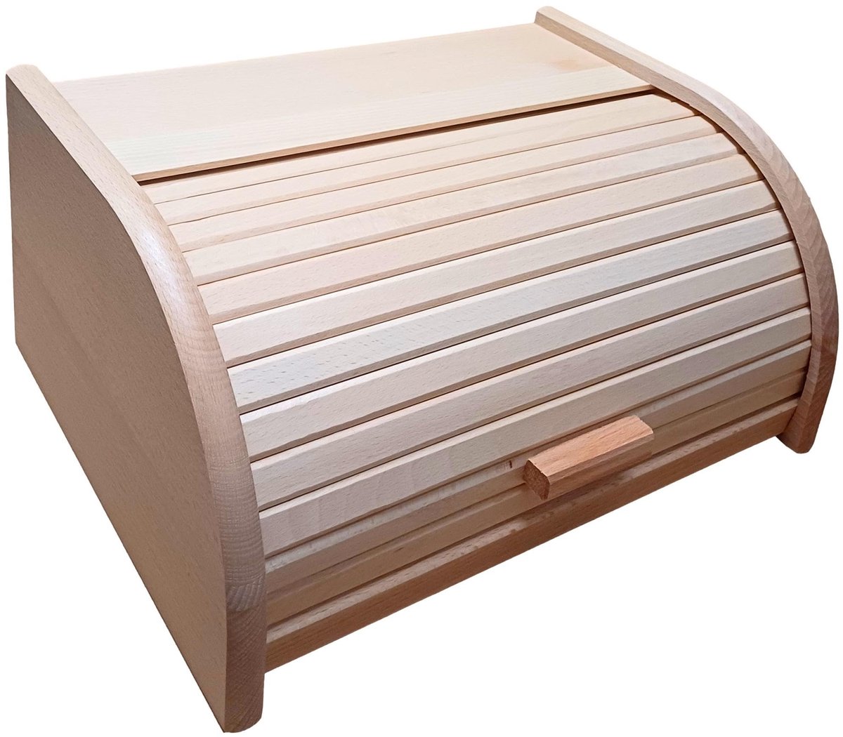 Solidchoice - Houten Lunchbox met Rol- of Omlaaddeur - Voor Brood en Sandwiches
