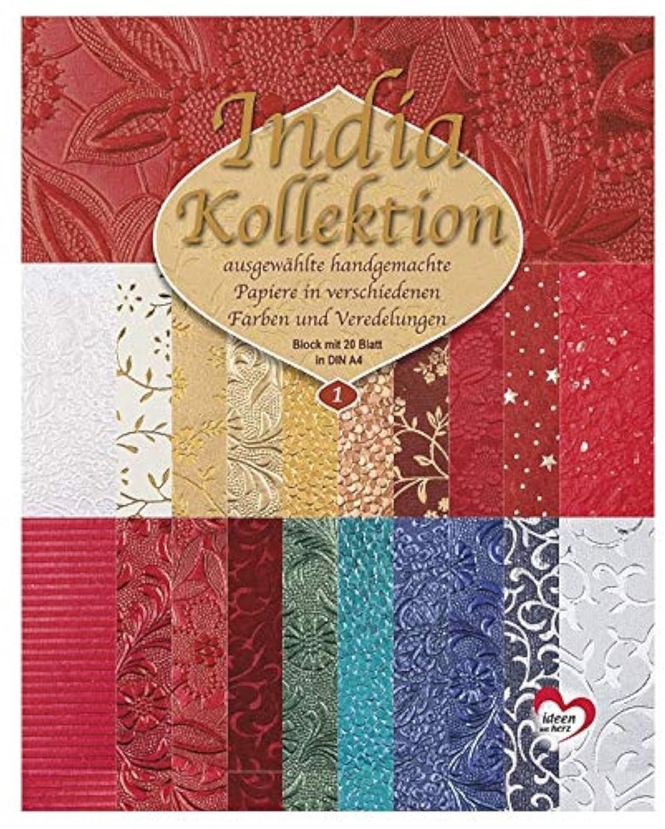 Solidchoice - Handgemaakt Decoratief Papier, India-Collectie, Set van 20 Vellen