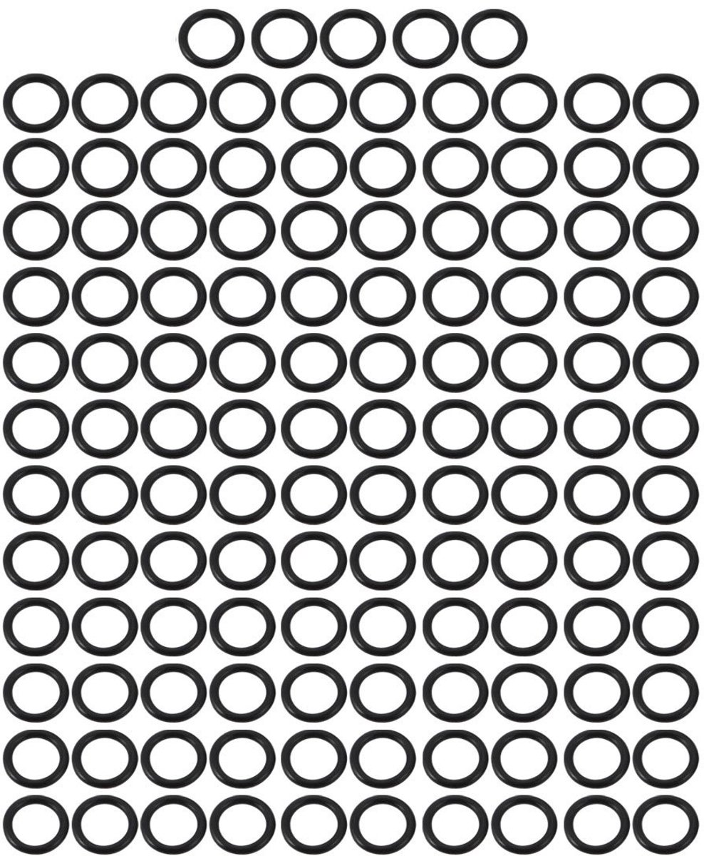 Solidchoice - 125 Rubber O-Ringen 8mm voor Seal Toepassingen