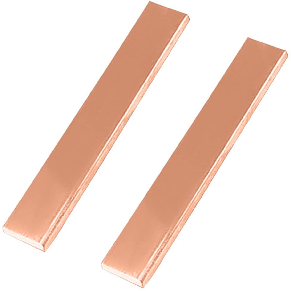 Solidchoice - Set van 2 Koperen Platen 3 mm x 30 mm x 150 mm voor Mechanisch Snijden