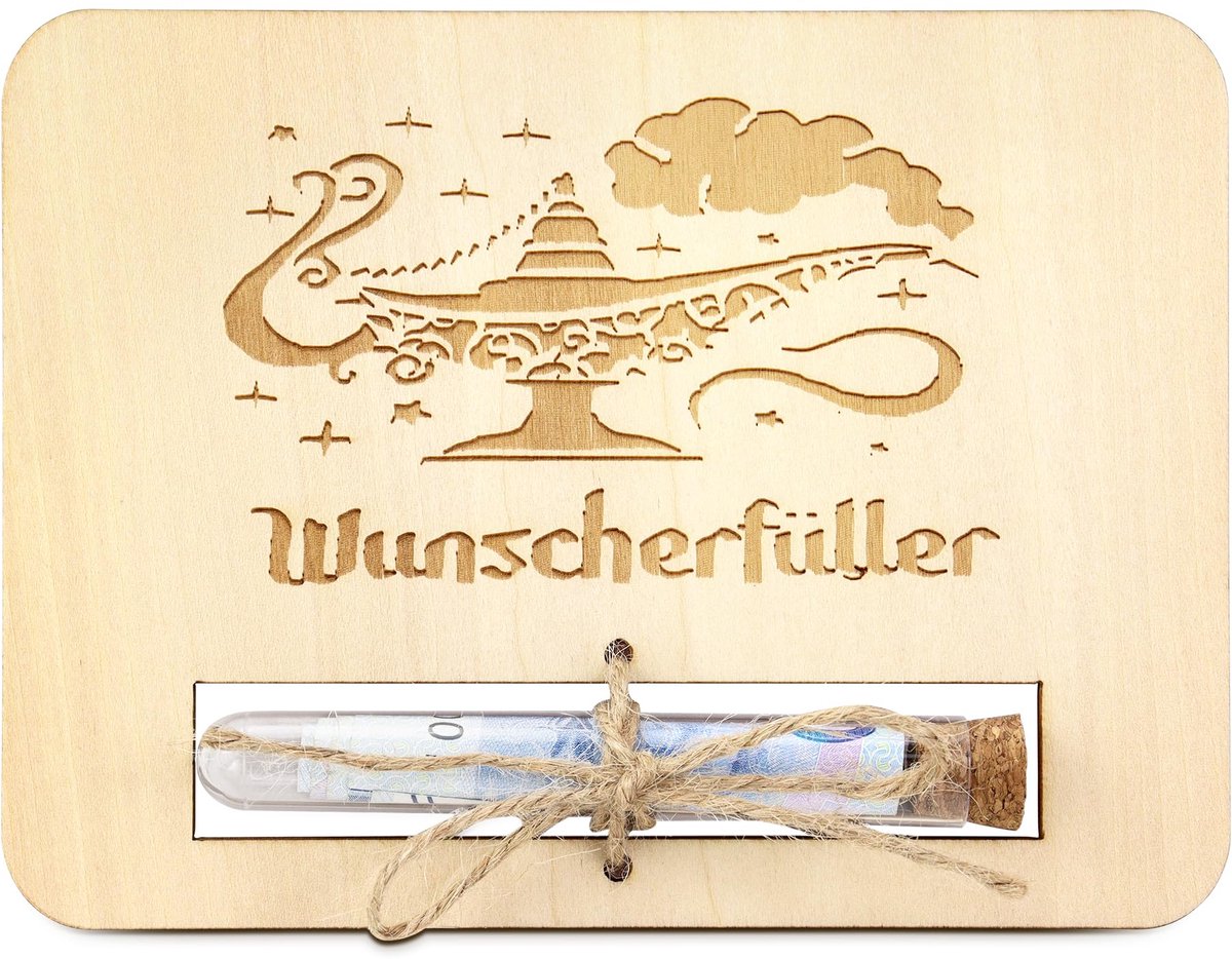 TAKULA Wensvuller, geldcadeau, cadeaubonnen, verpakking met reageerbuis - ShopVlot