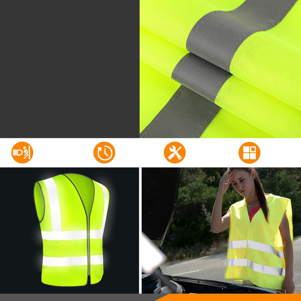 Autoveiligheidsset – EHBO-set voor in de auto - 10-delige set – foto 4