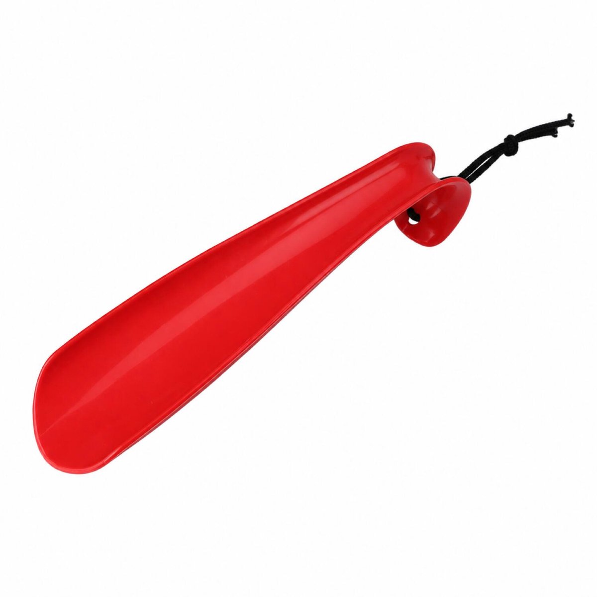 Benson Shoe Solutions Schoenlepel - 18 cm - kunststof - rood - met haak - instaphulp voor schoenen