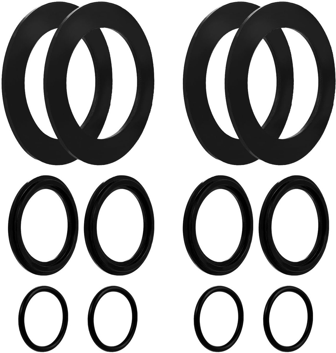 Solidchoice - Set van 12 O-Ringrubbers voor Intex Zwembadzuigerkleppen