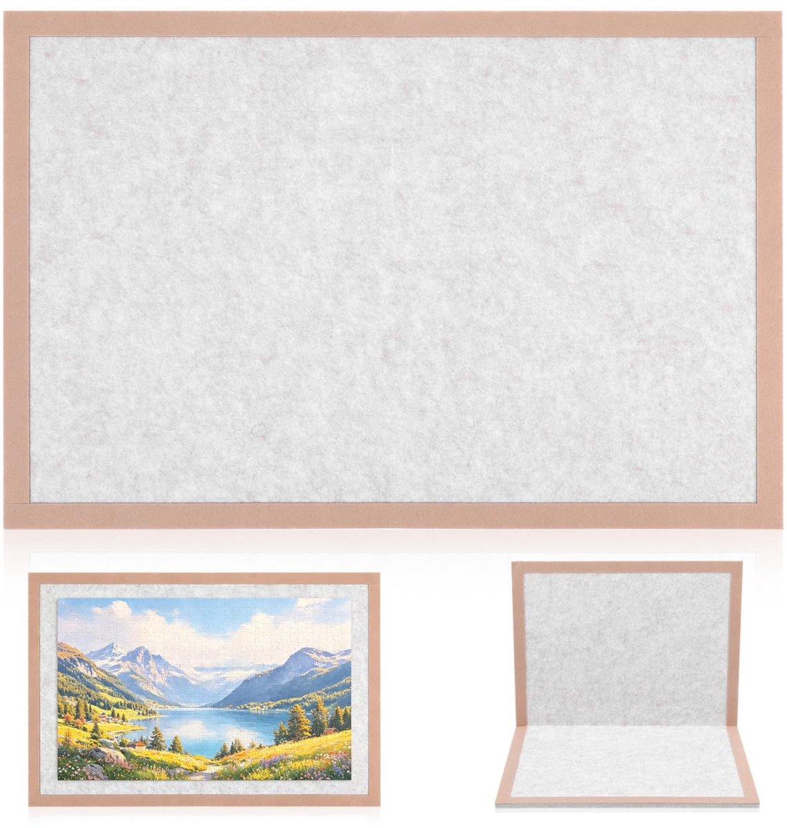 Solidchoice - Puzzelmat met frame, antislip, opvouwbaar, 500 delen