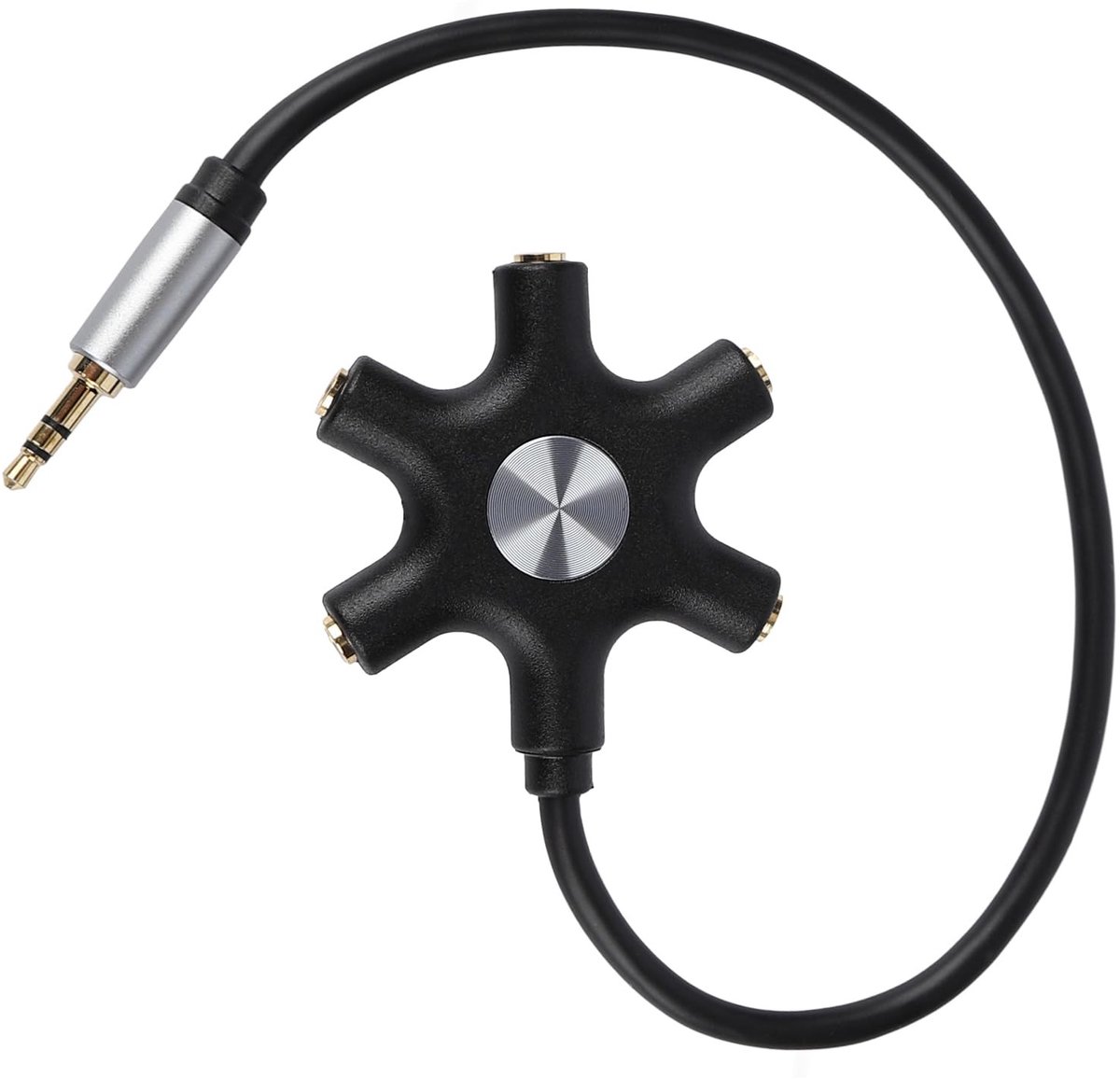 Solidchoice - 5-Weg Audio Splitter voor Hoofdtelefoons