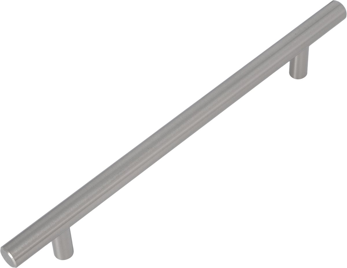 Meubelgreep Mila geborsteld RVS 220mm rond - Boorafstand 160mm