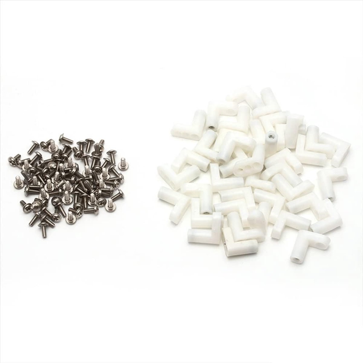 100 stuks 2 cm L Type Arcade PCB Montage Voeten Stand Circuit Board Bevestiging met Schroeven Arcade Machine Accessoires
