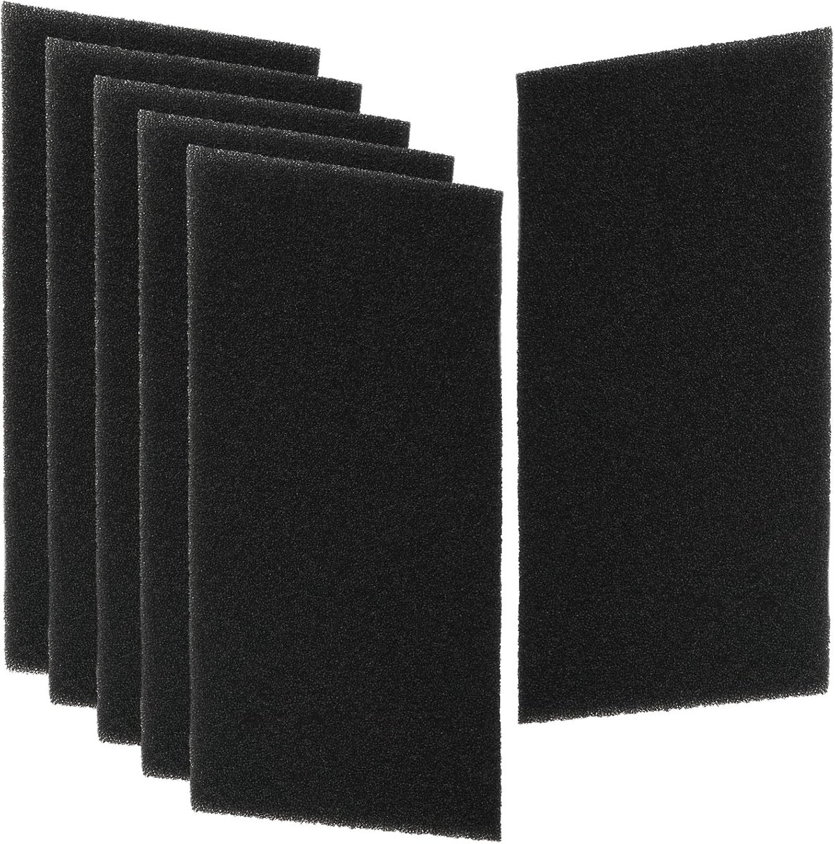 6 drogerfilters, filters voor wasdrogers, compatibel met Bauknecht Privileg HX 481010354757, schuimstoffilter voor warmtepompdrogers en condensdrogers, 220 x 107 x 8 mm