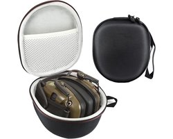 Hard Shell Schokbestendige Beschermende Opbergtas Draagtas voor Howard Leight Impact Sport Elektronische Schieten Oorbeschermer (zwart)