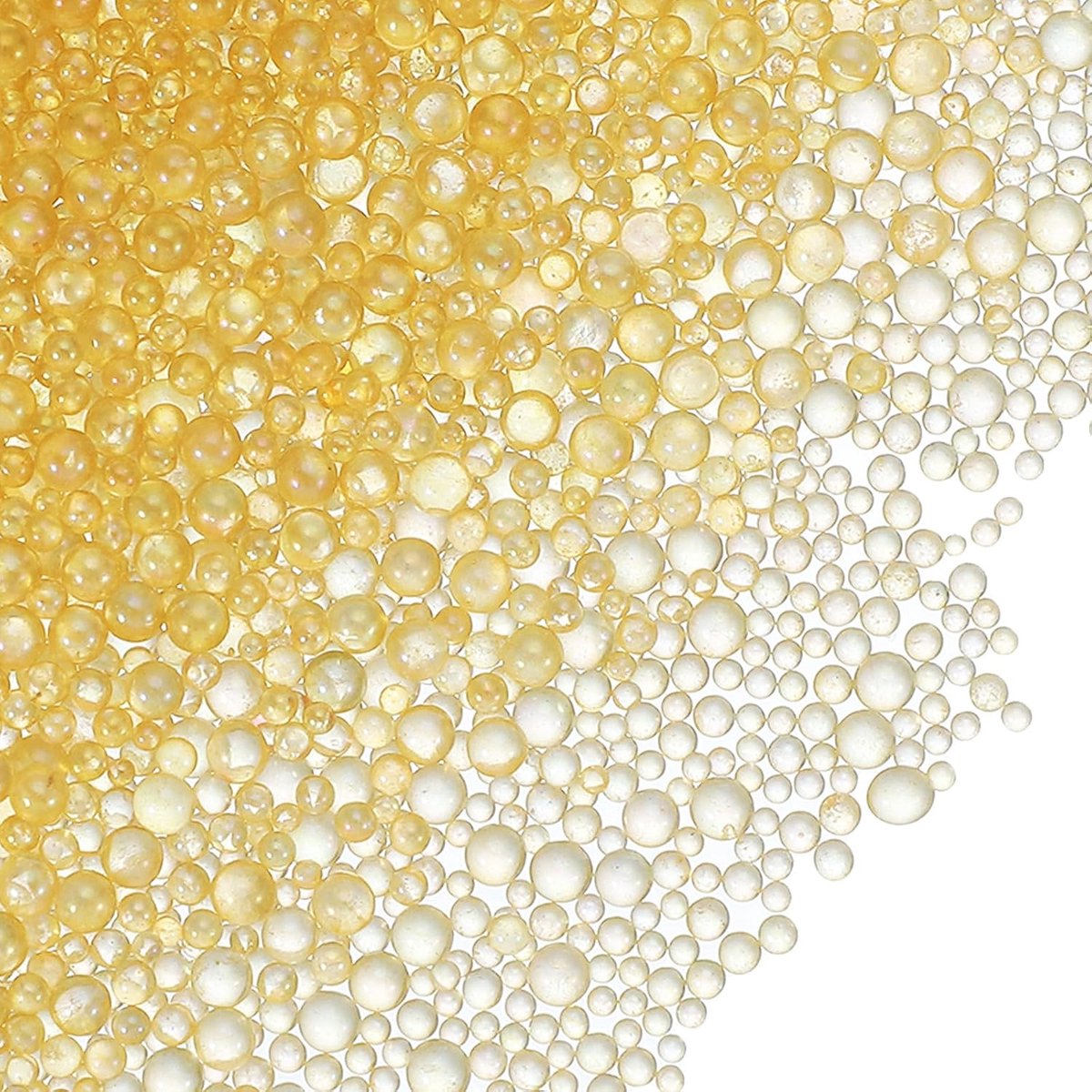 1-3 mm mini glazen bellenkralen 200 g kleine iriserende kralen geen gat waterdruppel ballen voor doe-het-zelf knutselen nail art hars vulstof, oranje