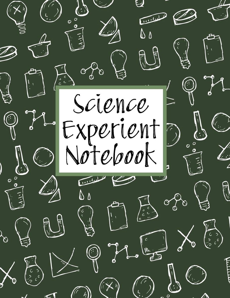 Experiment Notebook: Scientific Project Journal and Record Book, Kids School Project Planner for Chemistry Physics Biology Research