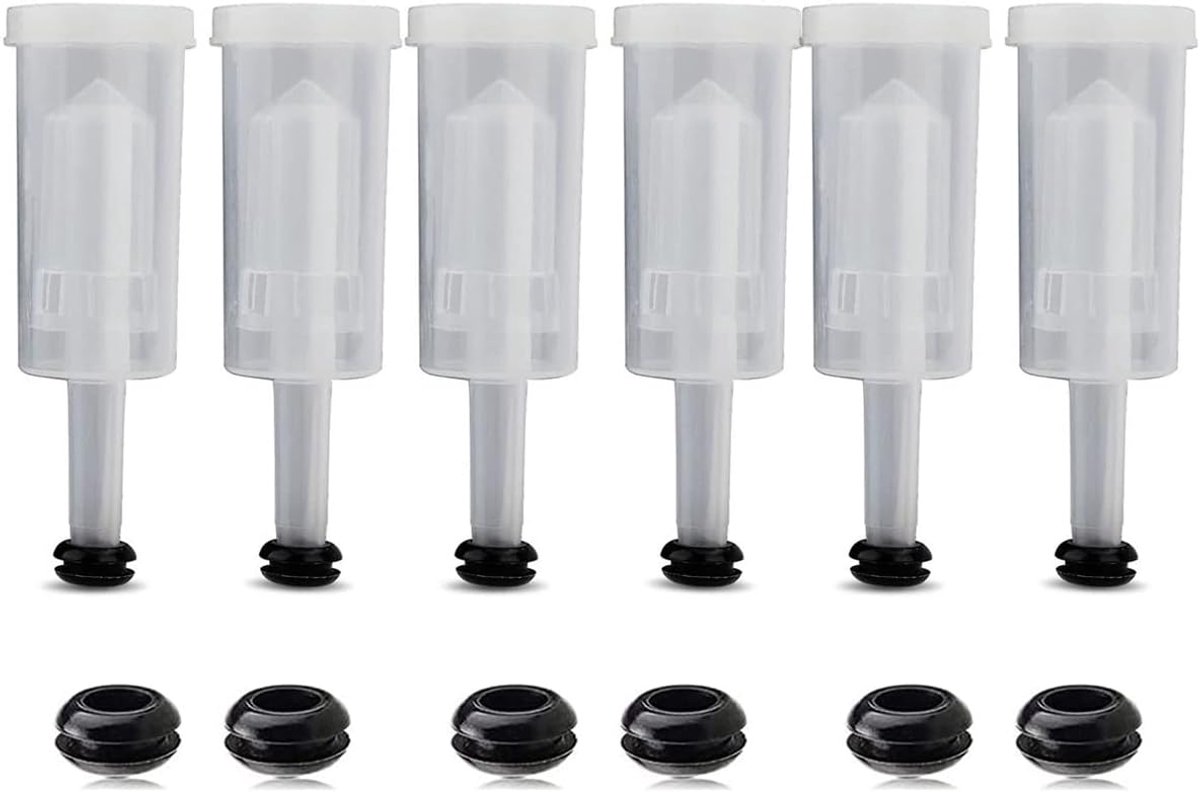 Airlock Kit, 12 Airlock Grommet en 6 Luchtsluizen, Wijn Luchtsluis voor fermenteren, brouwen, bier, wijn, zuurkool, kimchi en andere fermentatieprojecten (luchtsluis)