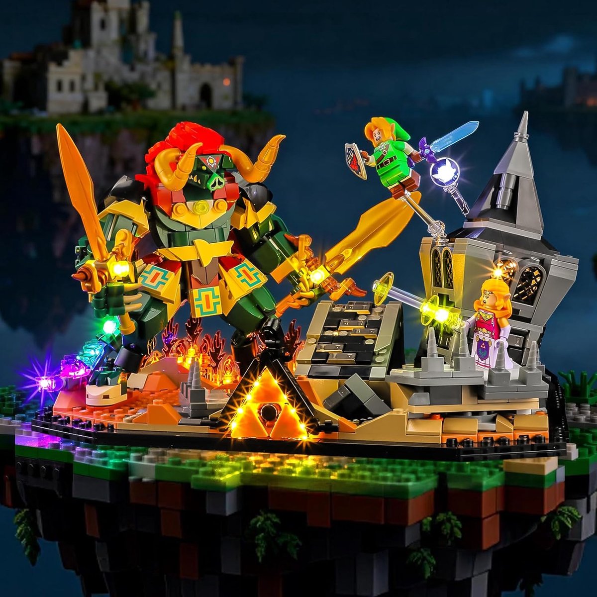 Led-verlichting voor LEGO The Legend of Zelda Ocarina of Time - Het laatste gevecht 77093, compatibele lichtset voor bouwstenen - zonder Lego set