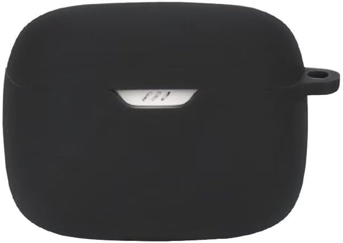 Hoesje compatibel met JBL Tune 245NC TWS, siliconen schokbestendige beschermhoes [LED aan de voorkant] Compatibel met JBL Tune 245NC TWS. Zwart