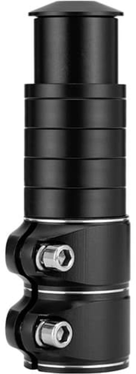 Claoner Stuurverhoger fiets - Verstelbare stuurpen - Verhoging mountainbike - Universele accessoire - Zwart