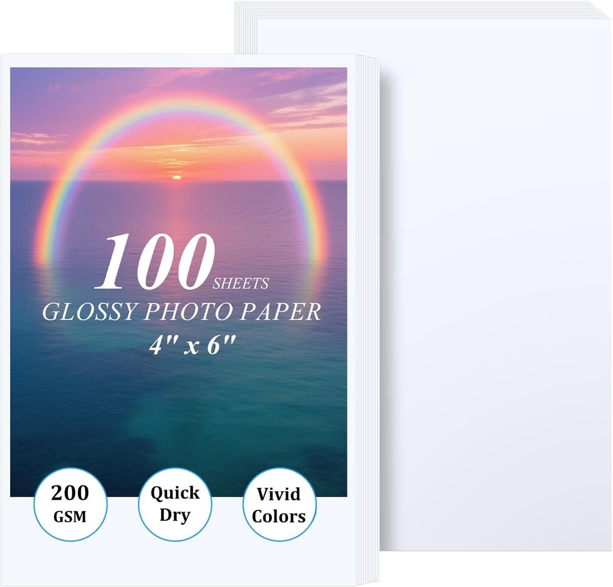 Fotopapier 10 x 15 cm - 200 g/m² - Glanzend - Perfect voor het afdrukken van foto's - ShopVlot
