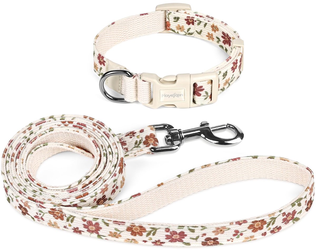 Hondenhalsband verstelbaar 25-40 cm - zacht corduroy - accessoires voor training - comfortabel voor katten en honden - ShopVlot