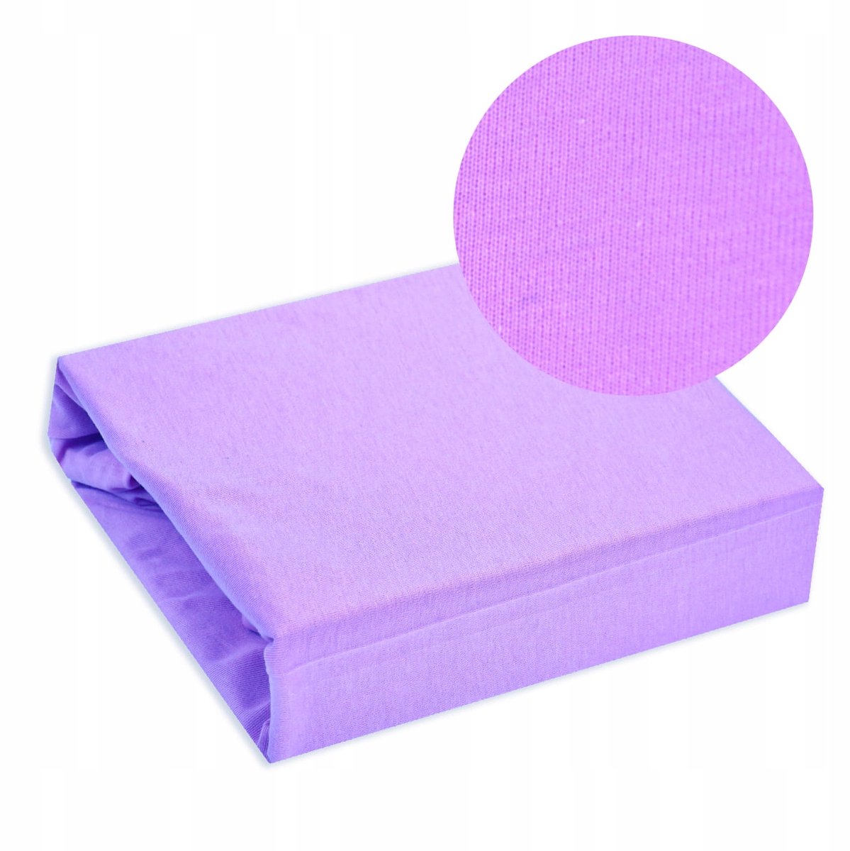 Jersey Hoeslaken met Elastiek 80x180 cm Lichtpaars